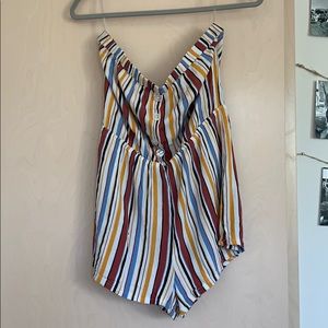 Strapless romper